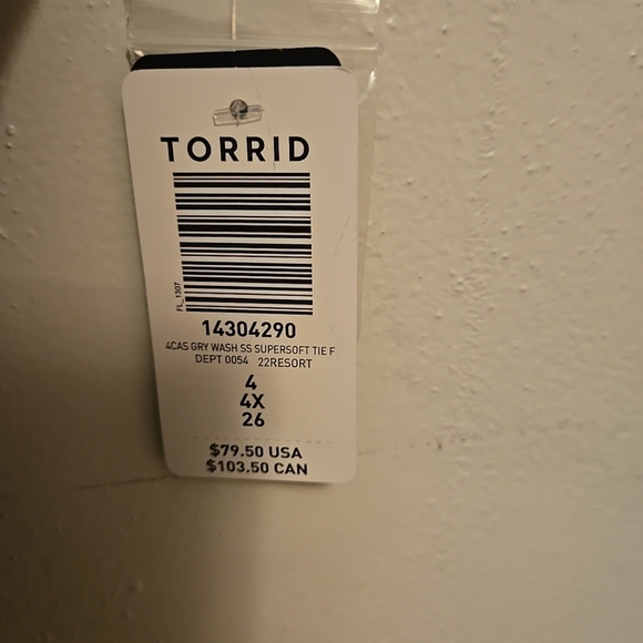 Torrid Super Soft Culotte Jumpsuit Deep Black Tie Dye 4X NWT - Picture 8 of 8